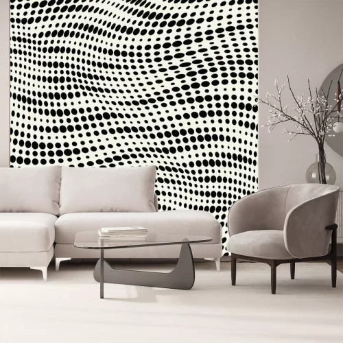 Papier peint  Points dans une illusion d'optique 3D