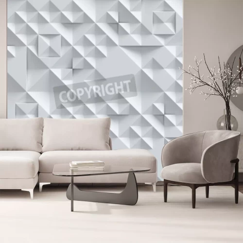 Papier peint  3D géométrique dessin