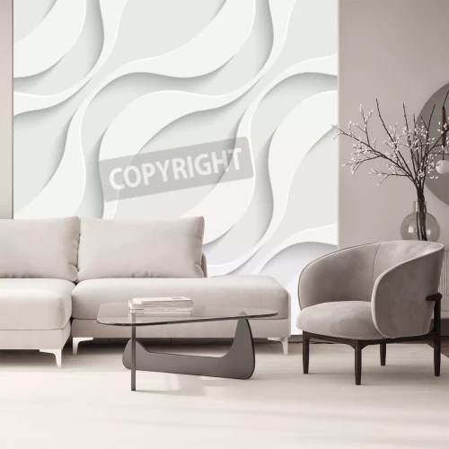 Papier peint  Vagues en 3D