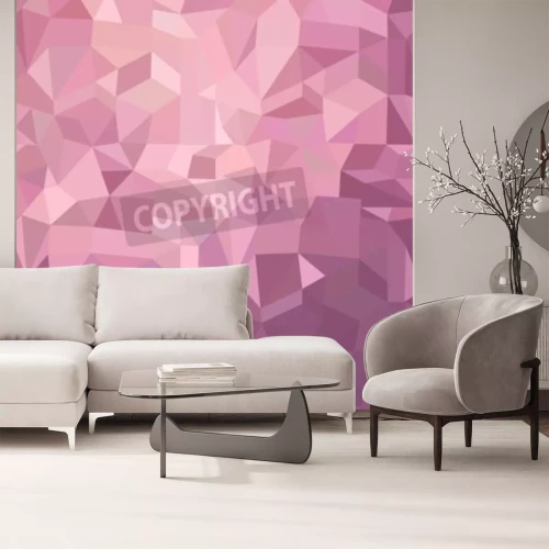 Papier peint  Abstrait rose en 3D