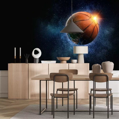 Papier peint  Ballon de basket dans l'espace