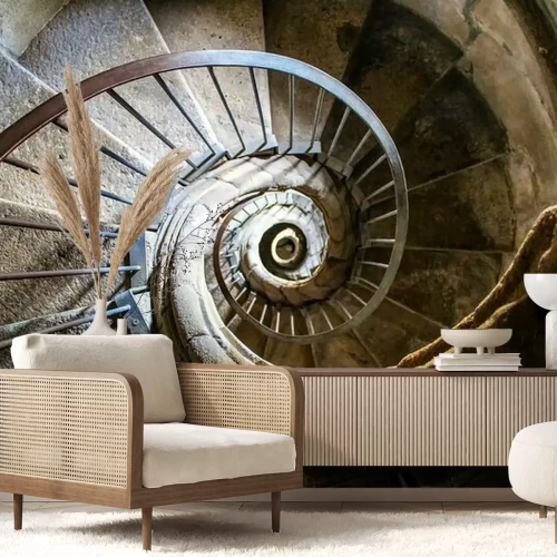 Papier peint  Escalier en colimaçon