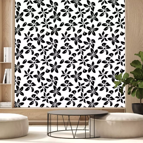 Papier peint  Fond floral transparente classique