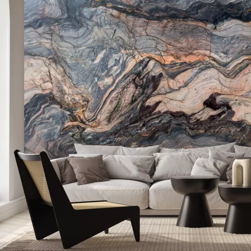 Papier peint  Pierre de marbre colorée