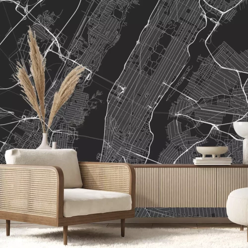 Papier peint  Carte de New-York