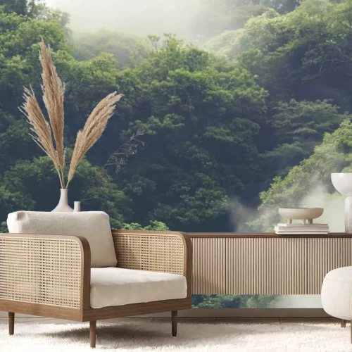 Papier peint  Forêt tropicale au Japon, image filtre vintage