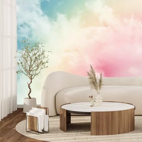 Papier peint  Nuages arc-en-ciel