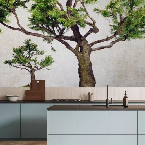 Papier peint  Arbres de style vintage