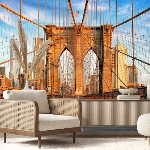 Papier peint  Pont de Brooklyn vide