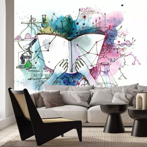 Papier peint  Apprendre la chimie à l'aquarelle