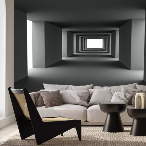 Papier peint  Long tunnel rectangulaire