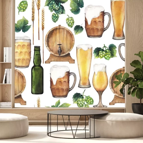 Sticker  Modèle sans couture okdoberfest Waterdcolor