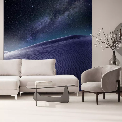 Papier peint  Dune dans le désert et vue sur la galaxie