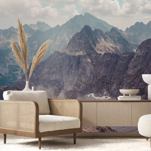 Papier peint  Panorama de la montagne