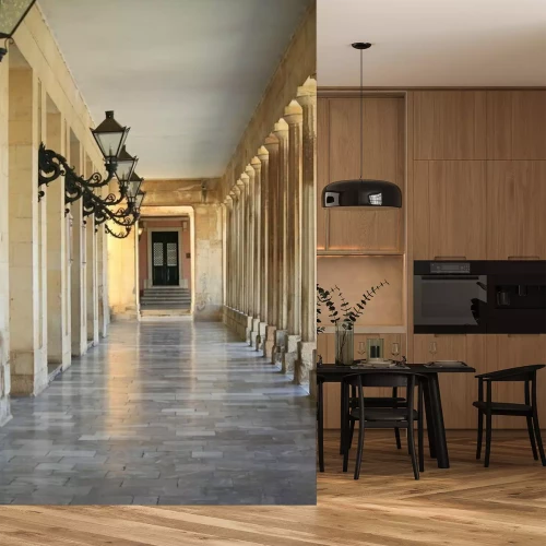 Papier peint  Colonnade historique de Corfou