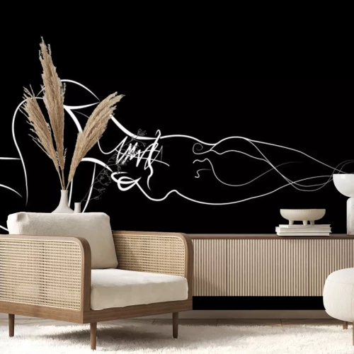 Sticker  silhouette d'une fille érotique sexy