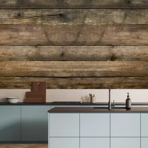 Papier peint  Texture planches de bois foncé