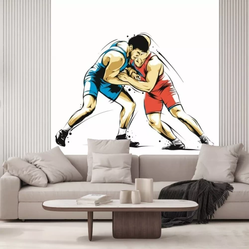 Papier peint  Joueurs de wrestling