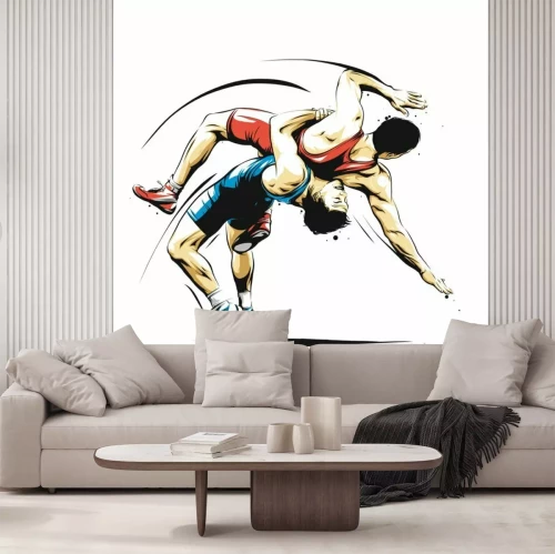 Papier peint  Wrestling dessin