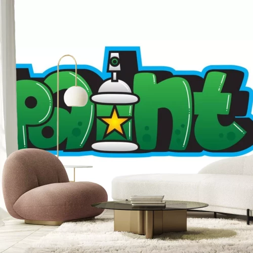 Sticker  Graffiti. Mot de peinture