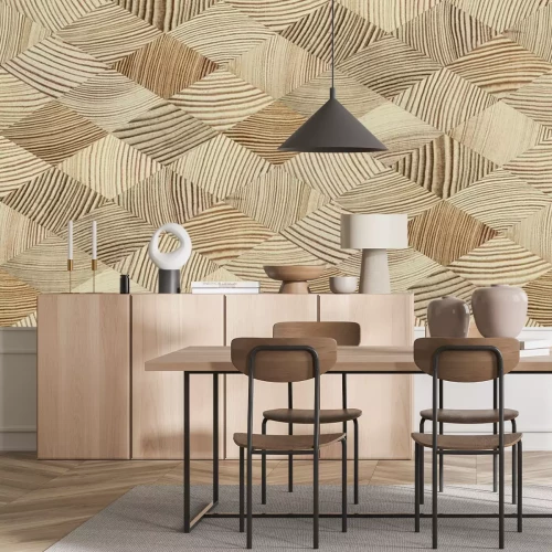 Papier peint  Texture de bois de grain fin