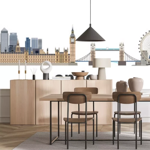 Sticker  Toits de la ville de Londres vector