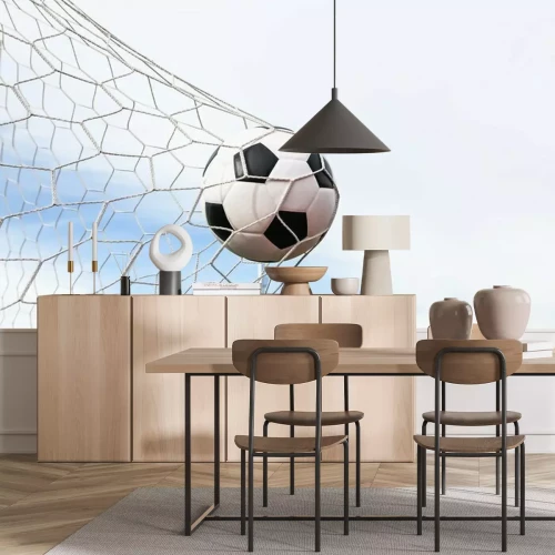 Papier peint  Ballon de football entrant dans le but