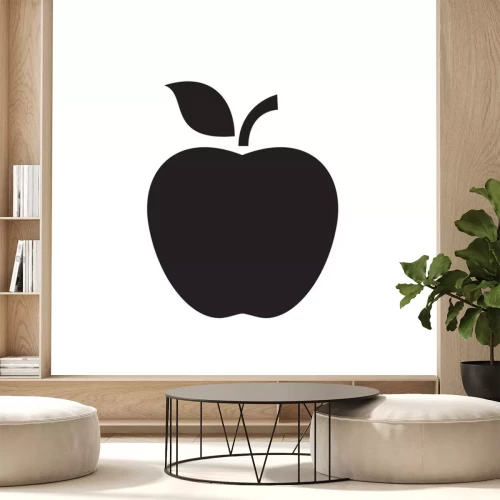 Sticker  Un graphisme minimaliste représentant une pomme