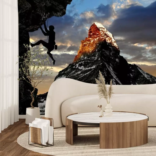 Papier peint  Escalade en hiver