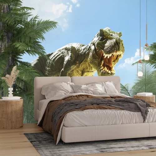 Papier peint  Dinosaure dans la jungle