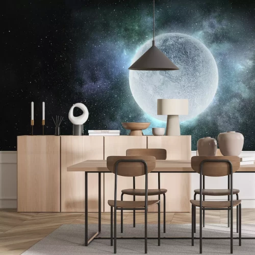 Papier peint  La lune vue de l'espace