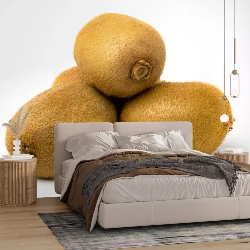 Sticker  Un bouquet de kiwis mûrs sur blanc