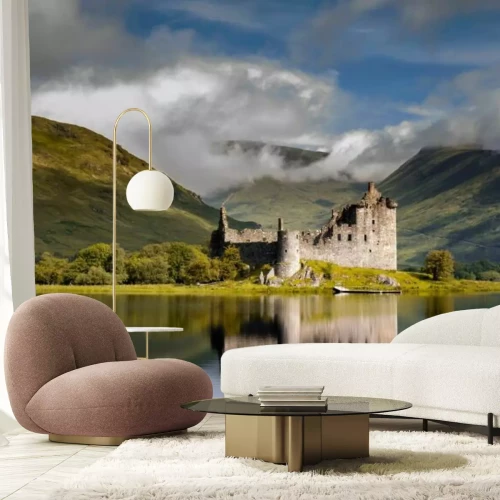 Papier peint  Lever du soleil au château de Kilchurn