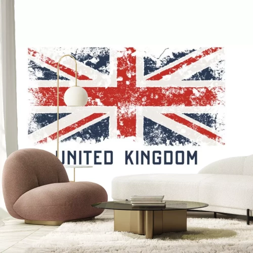 Sticker  Conception de t-shirt et d'habillement du Royaume-Uni avec l'effet grunge.