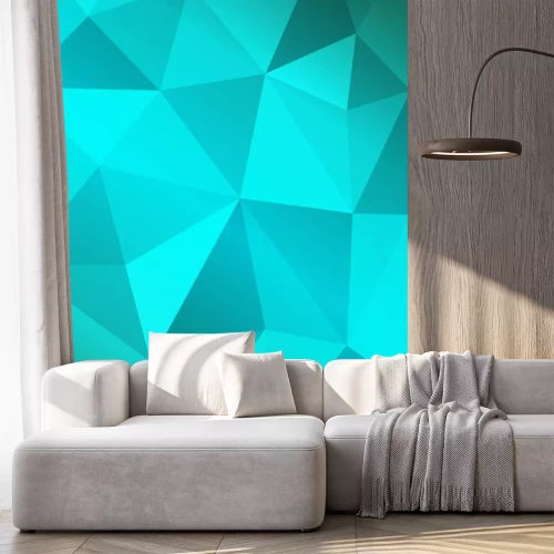 Sticker  Illustration minimaliste en couleur turquoise