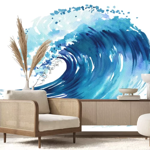 Sticker  Haute vague dans la mer