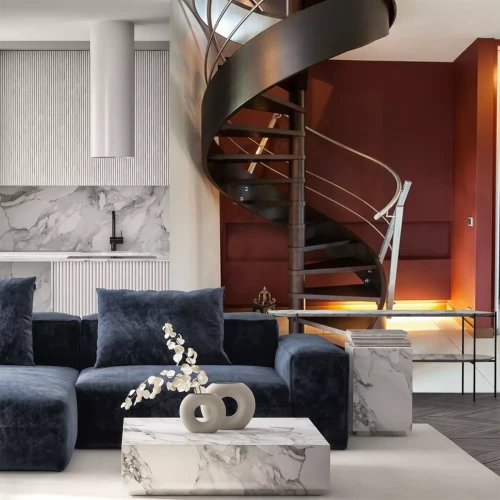 Papier peint  Escalier colimaçon