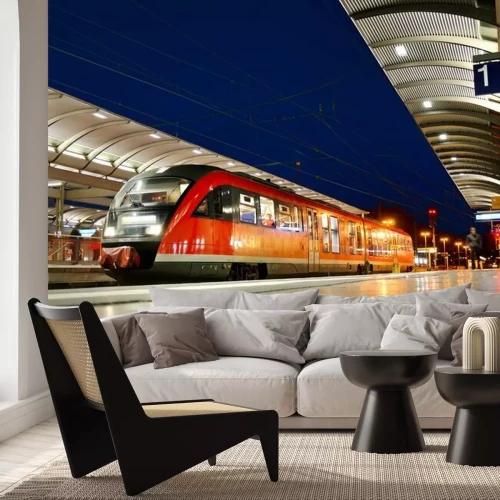 Papier peint  Train moderne station en Allemagne