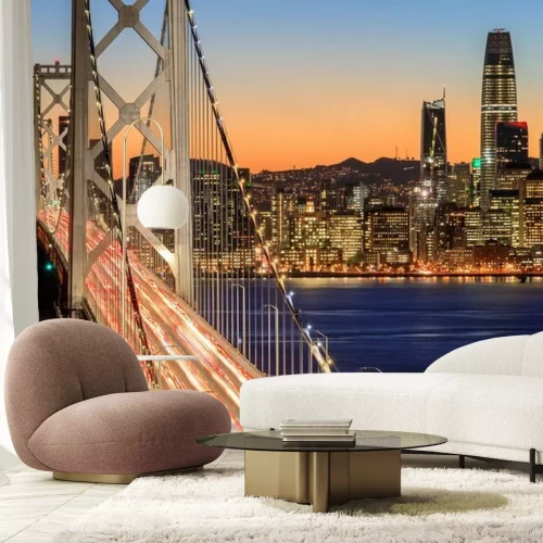 Papier peint  Pont Golden Gate illuminé