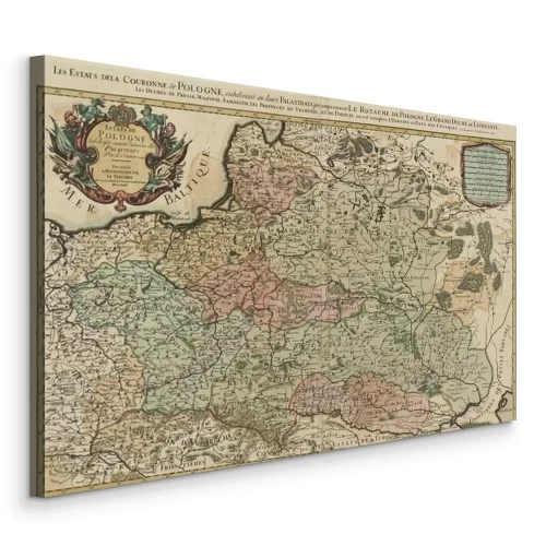 Tableau  Ancienne carte de la Pologne