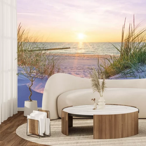 Papier peint  Coucher de soleil sur la mer Baltique