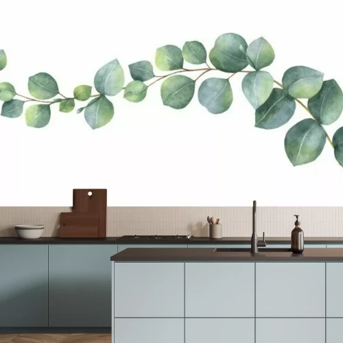 Papier peint  Aquarelle eucalyptus
