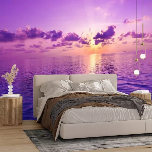 Papier peint  Eaux violettes et nuages