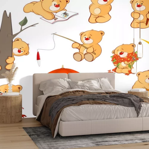 Sticker  Ensemble d'ours en peluche Illustration Cartoon pour vous Design