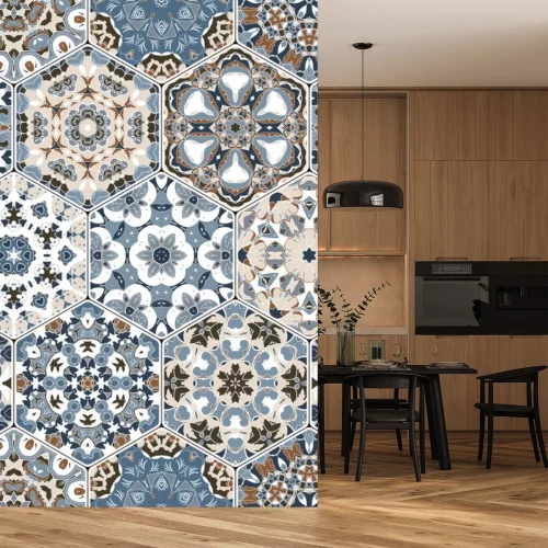 Sticker  Tuiles portugaises octogonales