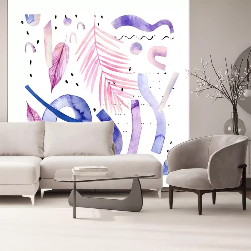 Sticker  Composition aquarelle abstraite