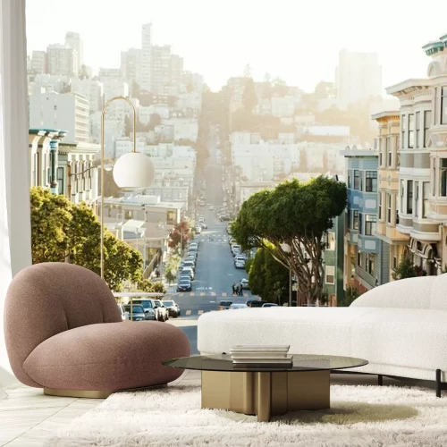 Papier peint  Rue escarpée de San Francisco