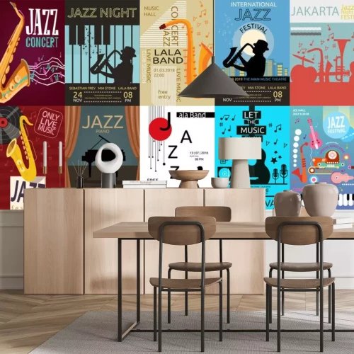 Sticker  Affiche de musique jazz