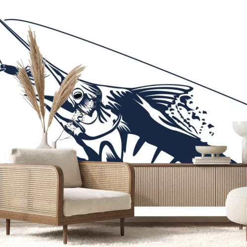 Sticker  Marlin bleu profond