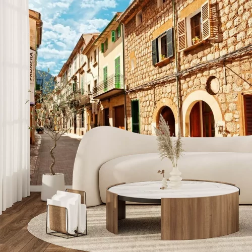 Papier peint  Rue à Majorque journée ensoleillée